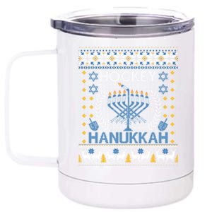 Funny Hockey Orah Hanukkah Jewish Festival Holiday Season Gift 12 oz Stainless Steel Tumbler Cup