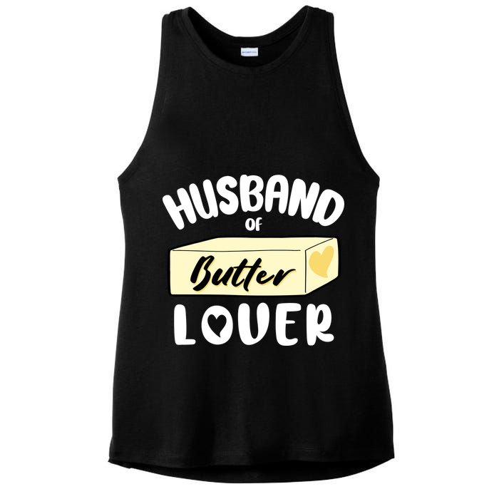Funny Husband Of Butter Lover Matching Group Ladies PosiCharge Tri-Blend Wicking Tank
