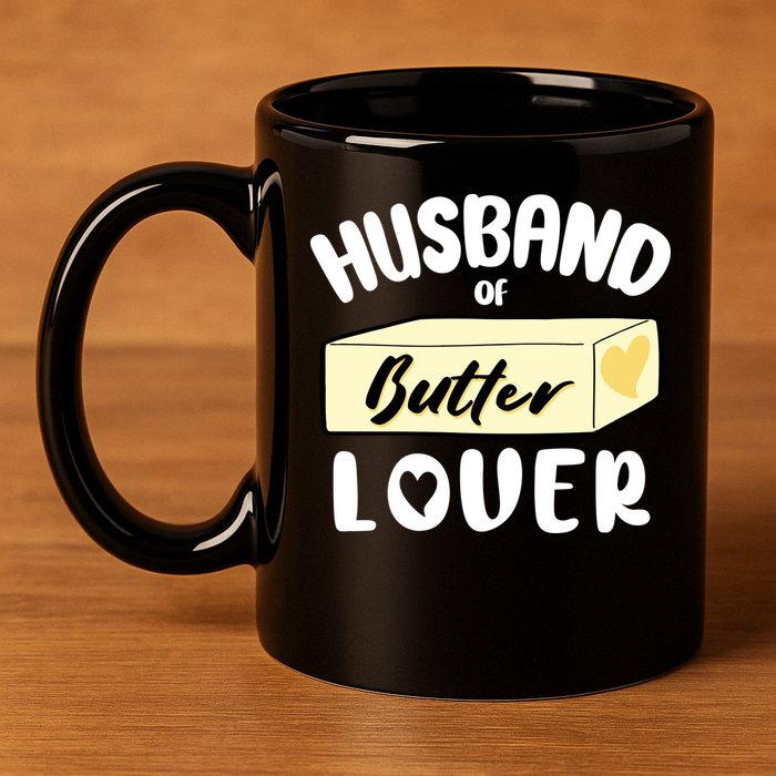 Funny Husband Of Butter Lover Matching Group 11oz C Handle Ceramic Mug