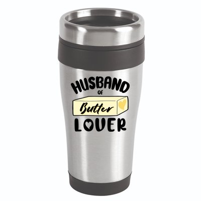 Funny Husband Of Butter Lover Matching Group 16oz Travel Tumbler