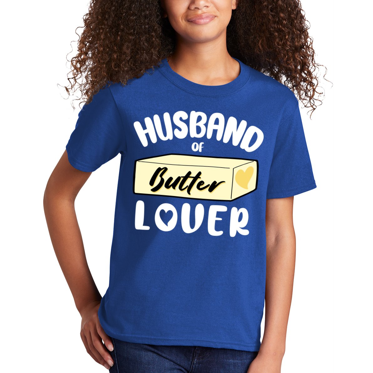Funny Husband Of Butter Lover Matching Group Kids T-Shirt