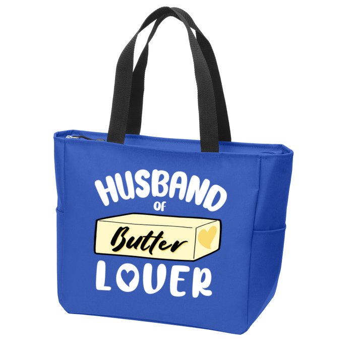 Funny Husband Of Butter Lover Matching Group Zip Tote Bag
