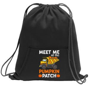 Fall Harvest Pumpkin Truck Sweatshirt Cinch Pack Bag