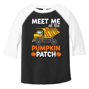 Fall Harvest Pumpkin Truck Toddler Fine Jersey T-Shirt