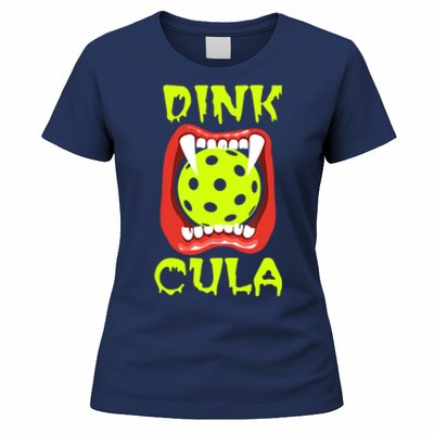 Funny Halloween Pickleball Tee Dinkcula Women's T-Shirt