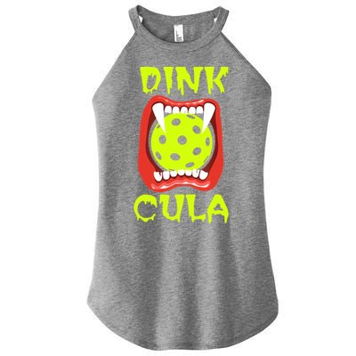 Funny Halloween Pickleball Tee Dinkcula Women's Perfect Tri Rocker Tank