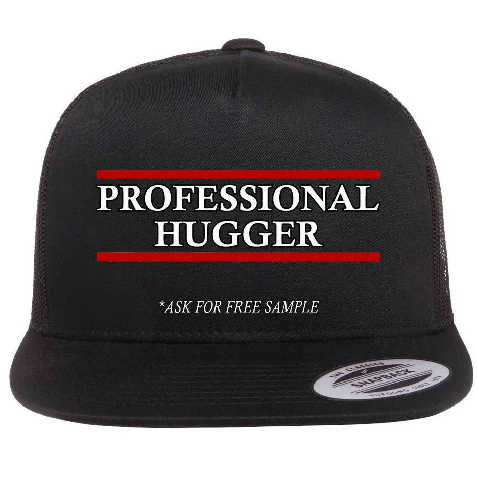 Free Hugs Professional Hugger Flat Bill Trucker Hat
