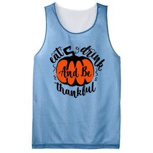 Funny Halloween Pumpkin Tees Eat And Be Thankful Cute Gift Mesh Reversible Basketball Jersey Tank