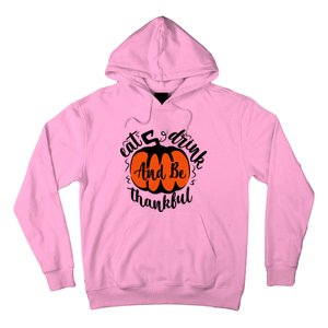 Funny Halloween Pumpkin Tees Eat And Be Thankful Cute Gift Hoodie