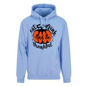 Funny Halloween Pumpkin Tees Eat And Be Thankful Cute Gift Unisex Surf Hoodie