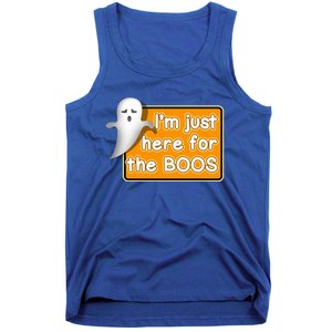 Funny Halloween Party Ing IM Just Here For The Boos Funny Gift Tank Top