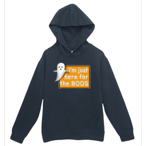 Funny Halloween Party Ing IM Just Here For The Boos Funny Gift Urban Pullover Hoodie