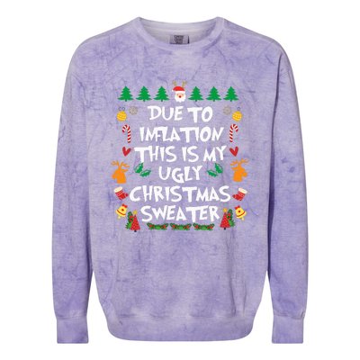 Festive Holiday Pajama Set with Hilarious Design Colorblast Crewneck Sweatshirt