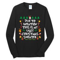 Festive Holiday Pajama Set with Hilarious Design Tall Long Sleeve T-Shirt