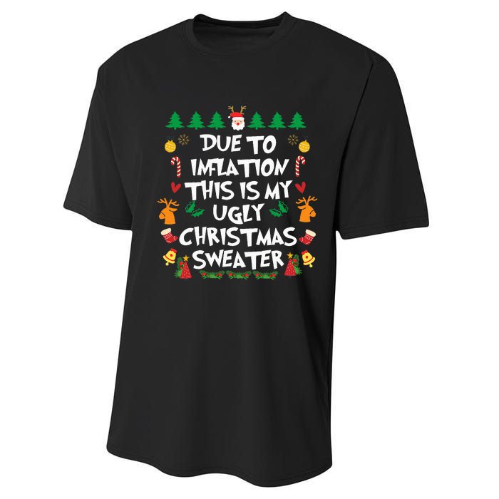 Festive Holiday Pajama Set with Hilarious Design Performance Sprint T-Shirt