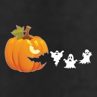 Funny Halloween Pac Man Pumpkin Ghost Adult Drive Performance Visor
