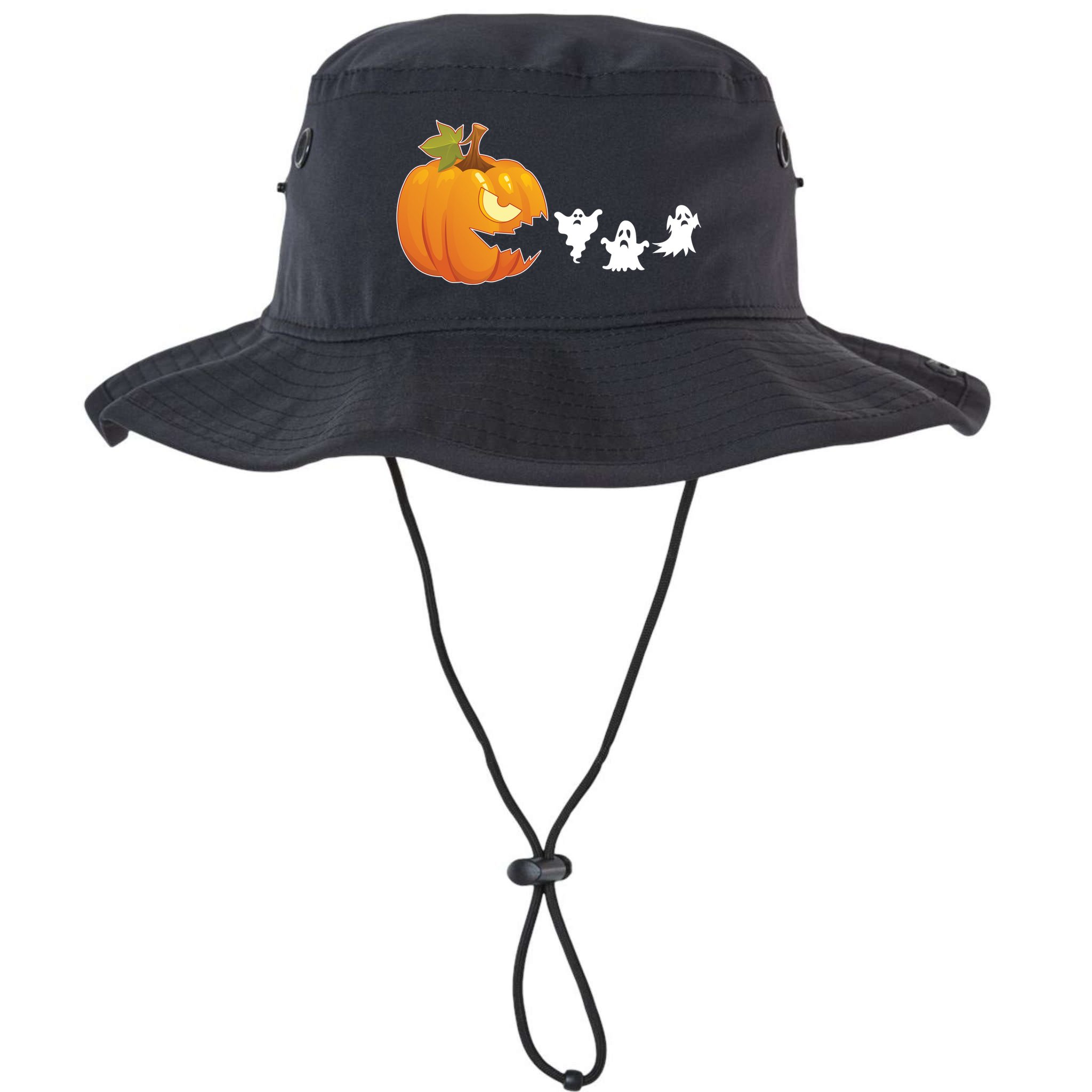 Funny Halloween Pac Man Pumpkin Ghost Bucket Hat