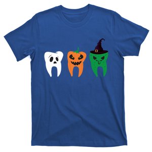 Funny Halloween Party Teeth With Costume Pumpkin Witch Ghost Gift T-Shirt