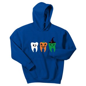 Funny Halloween Party Teeth With Costume Pumpkin Witch Ghost Gift Kids Hoodie