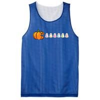 Funny Halloween Pumpkin Eating Ghost Gamer Cancer Warrior Gift Mesh Reversible Basketball Jersey Tank