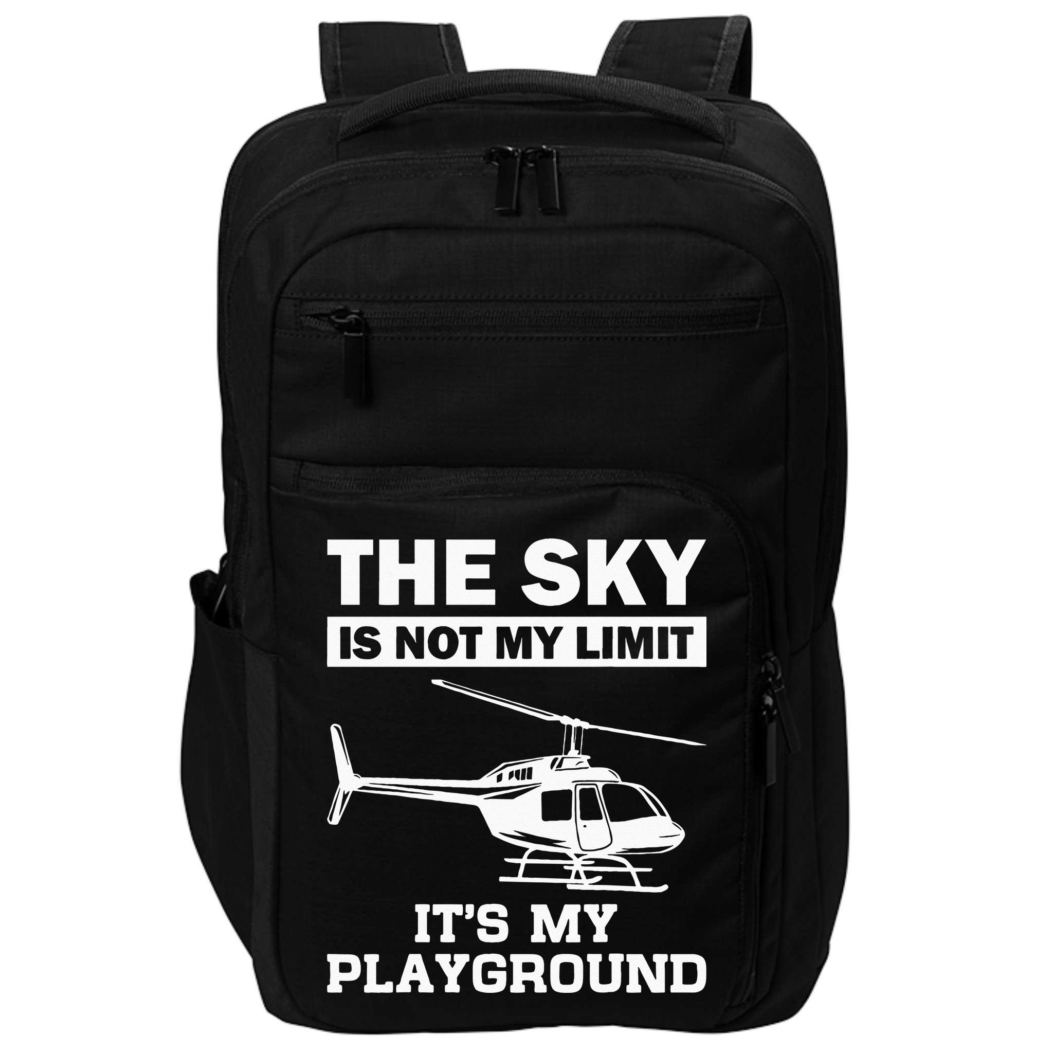 Funny Helicopter Pilot Gift For  Chopper Lovers Impact Tech Backpack