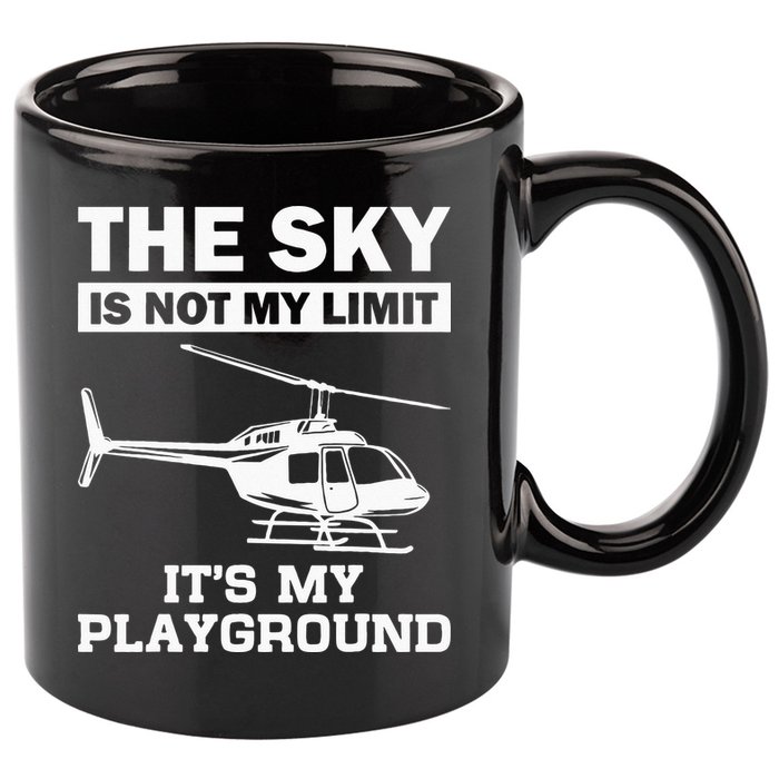 Funny Helicopter Pilot Gift For  Chopper Lovers 11oz C Handle Ceramic Mug
