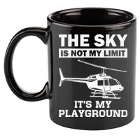 Funny Helicopter Pilot Gift For  Chopper Lovers 11oz C Handle Ceramic Mug