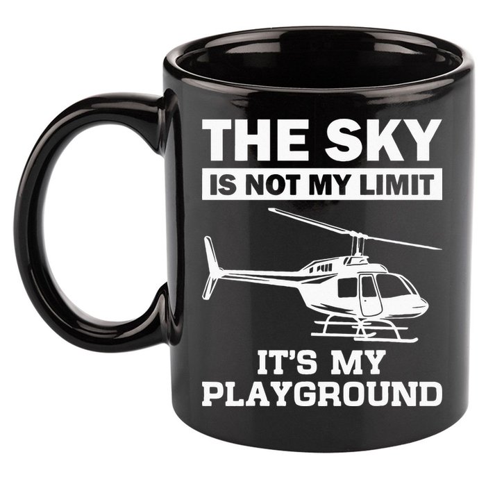 Funny Helicopter Pilot Gift For  Chopper Lovers 11oz C Handle Ceramic Mug