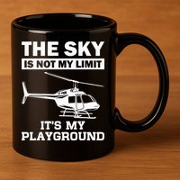 Funny Helicopter Pilot Gift For  Chopper Lovers 11oz C Handle Ceramic Mug