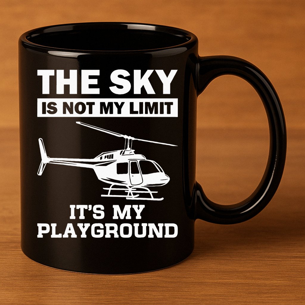 Funny Helicopter Pilot Gift For  Chopper Lovers 11oz C Handle Ceramic Mug