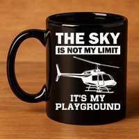 Funny Helicopter Pilot Gift For  Chopper Lovers 11oz C Handle Ceramic Mug
