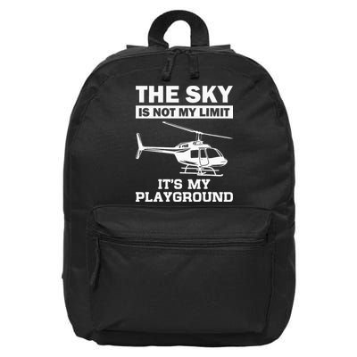 Funny Helicopter Pilot Gift For  Chopper Lovers 16 in Basic Backpack
