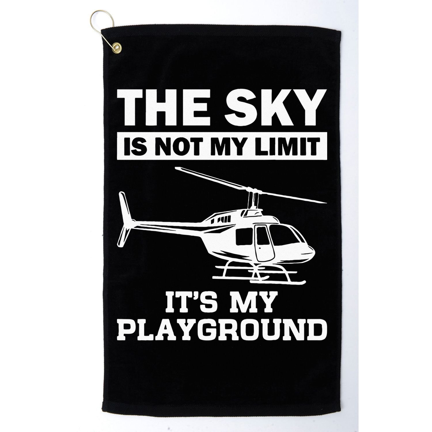 Funny Helicopter Pilot Gift For  Chopper Lovers Golf Towel