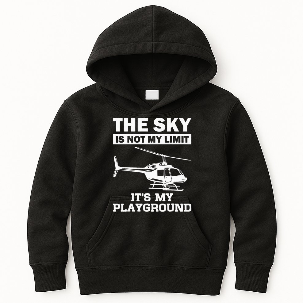 Funny Helicopter Pilot Gift For  Chopper Lovers Kids Hoodie