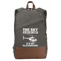 Funny Helicopter Pilot Gift For  Chopper Lovers Cotton Canvas Backpack