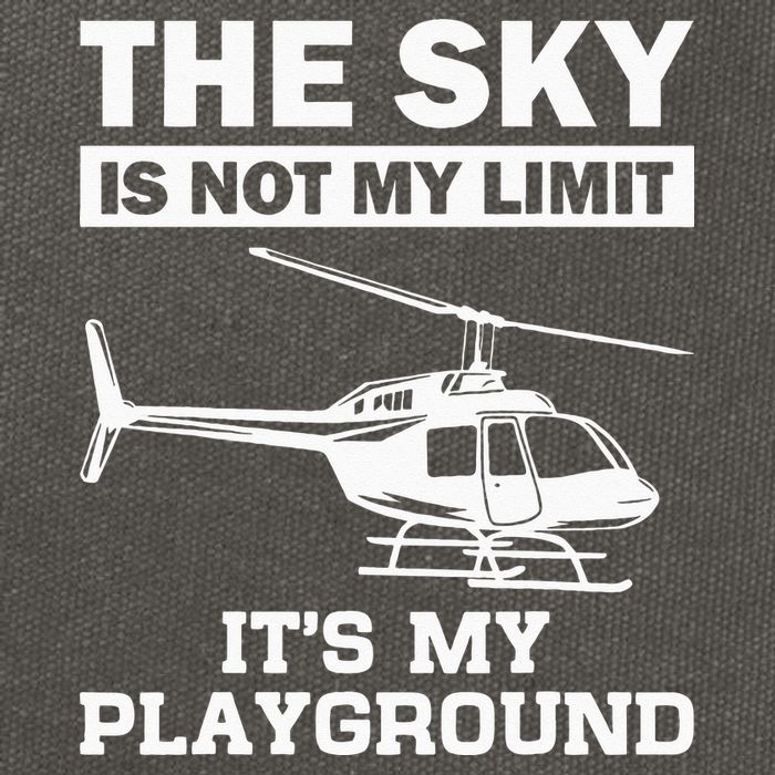 Funny Helicopter Pilot Gift For  Chopper Lovers Cotton Canvas Backpack