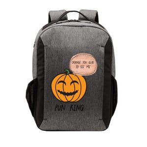 Funny Halloween Pumpkin Pun Joke Dad Joke Pun King Orange Gift Vector Backpack