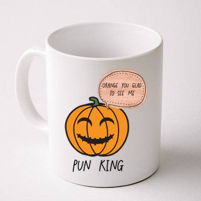 Funny Halloween Pumpkin Pun Joke Dad Joke Pun King Orange Gift Coffee Mug