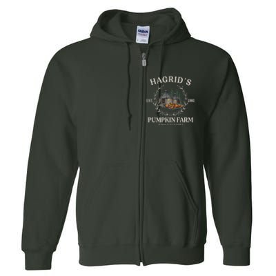 Fall Hagrids Pumpkin Farm Patch Autumn Pumpkin Garden Full Zip Hoodie