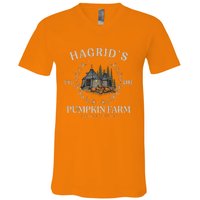 Fall Hagrids Pumpkin Farm Patch Autumn Pumpkin Garden V-Neck T-Shirt