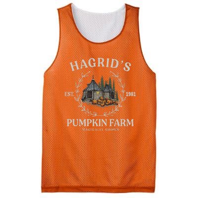 Fall Hagrids Pumpkin Farm Patch Autumn Pumpkin Garden Mesh Reversible Basketball Jersey Tank