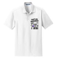 Funny Halloween Pharmacy Tech Skeleton ThatS Backorder Dry Zone Grid Polo