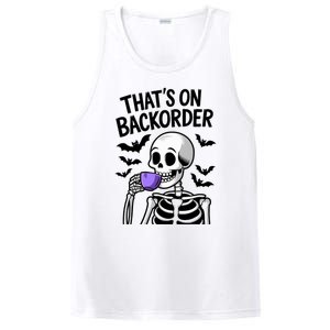 Funny Halloween Pharmacy Tech Skeleton ThatS Backorder PosiCharge Competitor Tank