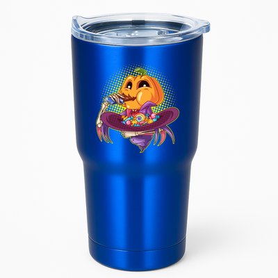 Funny Halloween Pumpkin Head Eating Candy Tumbler