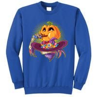 Funny Halloween Pumpkin Head Eating Candy Tall Sweatshirt