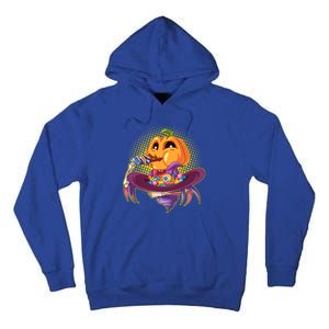 Funny Halloween Pumpkin Head Eating Candy Tall Hoodie