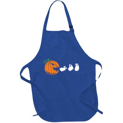 Funny Halloween Pumpkin Eating Ghost Gamer Cute Gift Apron