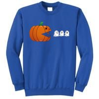 Funny Halloween Pumpkin Eating Ghost Gamer Cute Gift Sweatshirt