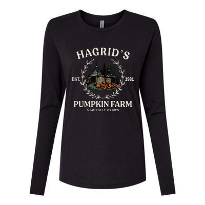 Fall HagridS Pumpkin Farm Patch Autumn Pumpkin Garden Womens Cotton Relaxed Long Sleeve T-Shirt