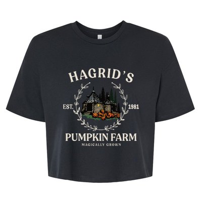 Fall HagridS Pumpkin Farm Patch Autumn Pumpkin Garden Bella+Canvas Jersey Crop Tee